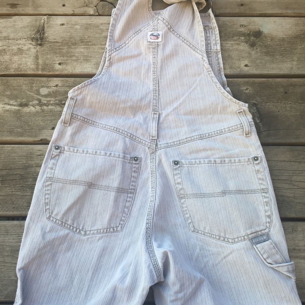 Silver vintage overalls